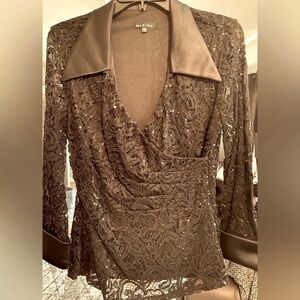 MARINA sequins blouse